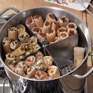 Princess House 40qt Stock Pot Stainless Steel With Divide